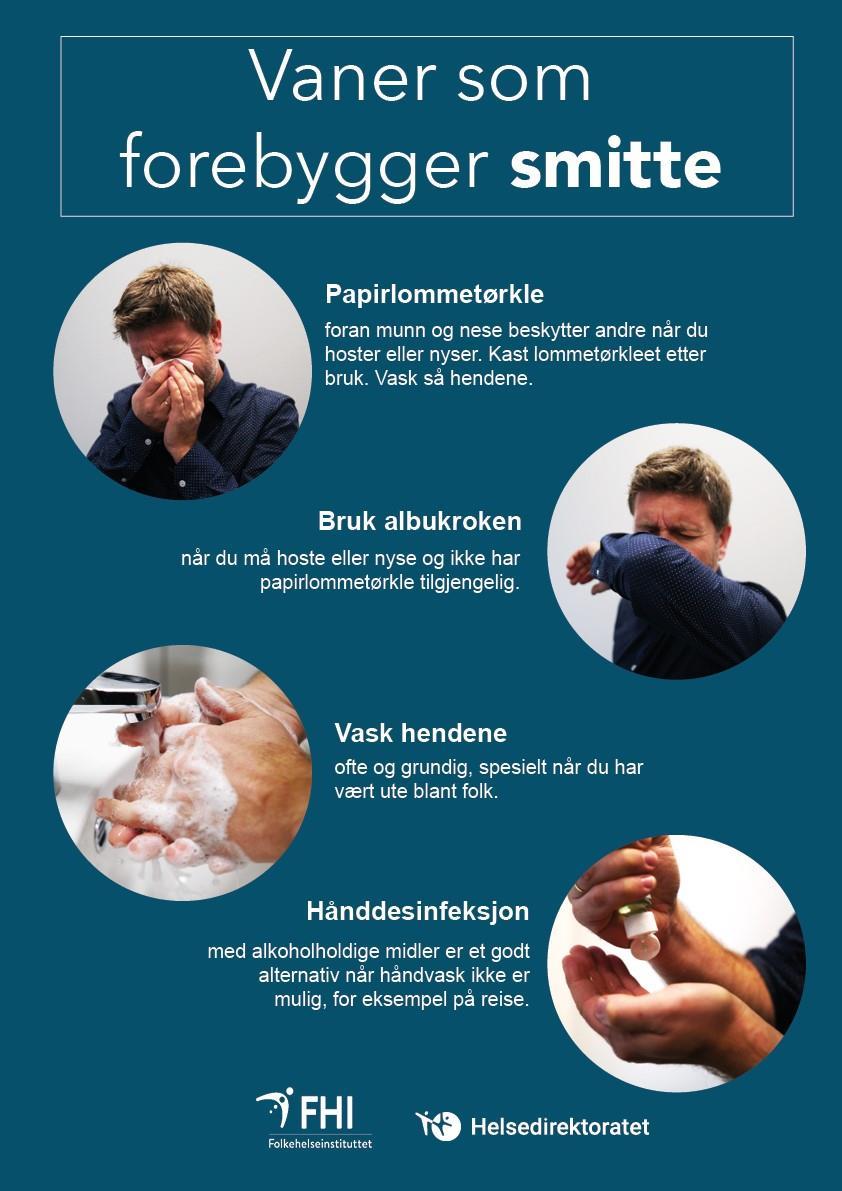Vaner som forebygger smitte - Klikk for stort bilete - Klikk for stort bilete